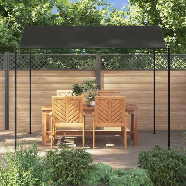 Berkfield Home Sunshade Awning 3x2.4 m Anthracite in Black - image 1