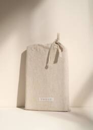 Truly Mushroom Stripe Linen Cotton Oxford Pillowcases in Light Brown - Size: Standard Pillow Case - thumbnail 2