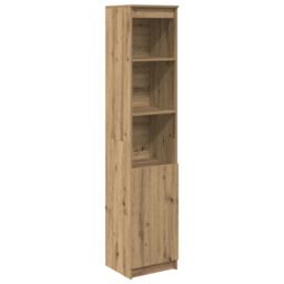 Berkfield Home Highboard Artisan Oak 37.5x35x180 cm Engineered Wood in Brown - thumbnail 2