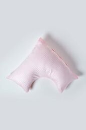 Homescapes Egyptian Cotton Super Soft V Shaped Pillowcase 330 TC in Pink - thumbnail 1