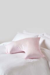 Homescapes Egyptian Cotton Super Soft V Shaped Pillowcase 330 TC in Pink - thumbnail 2