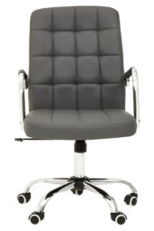 Orsina Ergonomic Black Tufted Home Office Chair, Comfortable Work From Home Chair, Movable Ergonomic Work Chair in Grey - thumbnail 2
