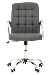 Orsina Ergonomic Black Tufted Home Office Chair, Comfortable Work From Home Chair, Movable Ergonomic Work Chair in Grey - thumbnail 3