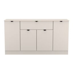 Ready Assembled 2 U Norway 4 Door 1 Drawer Wide Unit (Ready Assembled) in Taupe - thumbnail 2