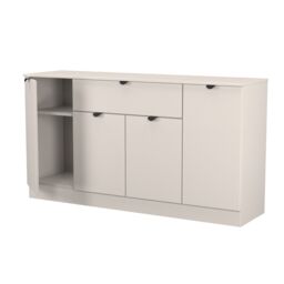 Ready Assembled 2 U Norway 4 Door 1 Drawer Wide Unit (Ready Assembled) in Taupe - thumbnail 7