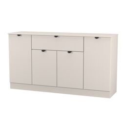 Ready Assembled 2 U Norway 4 Door 1 Drawer Wide Unit (Ready Assembled) in Taupe - thumbnail 4