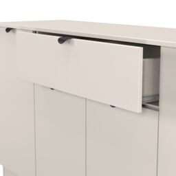 Ready Assembled 2 U Norway 4 Door 1 Drawer Wide Unit (Ready Assembled) in Taupe - thumbnail 6