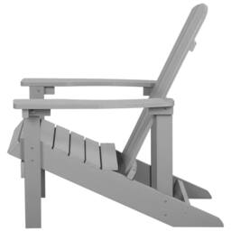 Wyld and Coco Garden Chair with Footstool Light Grey - thumbnail 6