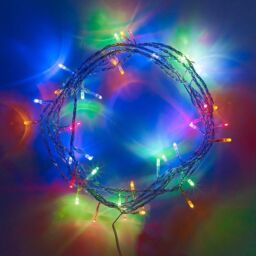 Shatchi 40 Multicolour LED Lights Clear Cable Battery Operated Fairy String Christmas Tree Wedding Party Birthday - thumbnail 2