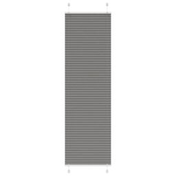 Berkfield Home Pleated Blind Anthracite 55x200 cm Fabric Width 54.4 cm Polyester in Black