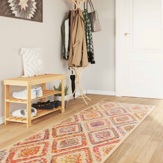 Berkfield Home Rug Washable Multicolour 80x300 cm Anti Slip - Size: 100 cm diameter - image 1