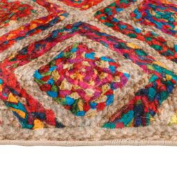 Berkfield Home Rug Washable Multicolour 80x300 cm Anti Slip - Size: 100 cm diameter - thumbnail 6