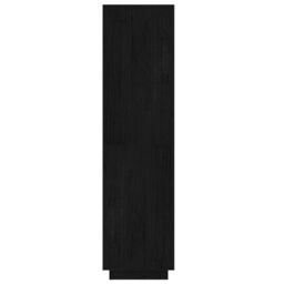 Berkfield Home Book Cabinet/Room Divider Black 60x35x135 cm Solid Pinewood - Size: 60 x 35 x 135 cm - thumbnail 6