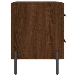 Berkfield Home Bedside Cabinets 2 pcs Brown Oak 40x35x47.5 cm Engineered Wood - thumbnail 7