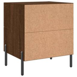 Berkfield Home Bedside Cabinets 2 pcs Brown Oak 40x35x47.5 cm Engineered Wood - thumbnail 9