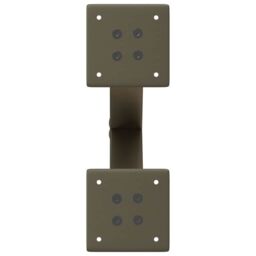 Berkfield Home Coffee Table Legs X-Shaped 2 pcs Natural Steel 30x(30-31) cm Steel in Brown - thumbnail 6
