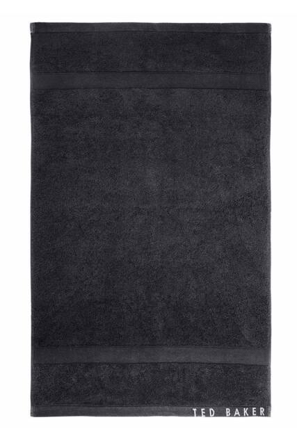 Ted Baker 'TB Plain Dye' Cotton Towel in Black - image 1