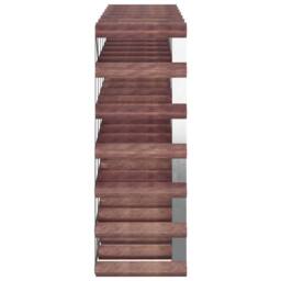 Berkfield Home Wine Rack for 42 Bottles Brown Solid Wood Pine - thumbnail 5