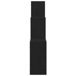 Berkfield Home Wall Cube Shelves Black Oak 68x15x68 cm Engineered Wood - Size: 68 x 15 x 68 cm - thumbnail 6