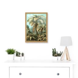 Artery8 Nature Biology Ferns Ernst Haeckel botanical Vintage Artwork Framed Wall Art Print A4 in Light Oak - thumbnail 2