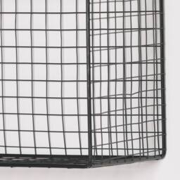 Glasstone Black Wire 5 Compartment Wall Shelf - thumbnail 2