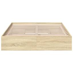Berkfield Home Modern Bed Frame with Drawers without Mattress Sonoma Oak 140x200 cm in Light Brown - thumbnail 4