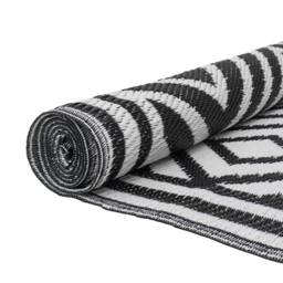 JVL The Gardener Tile Design Outdoor Patio Rug 120x170cm in Black - Size: 120 cm x 170 cm - thumbnail 6