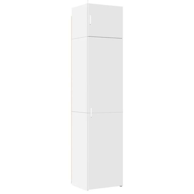 Berkfield Home Slim Storage Cabinet White 50x42.5x225 cm Engineered Wood - image 1