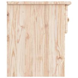 Berkfield Home Beautiful Bedside Cabinet ALTA 43x35x40.5 cm Solid Wood Pine in Natural - thumbnail 5