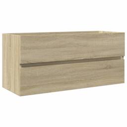 Berkfield Home 2 Piece Bathroom Furniture Set Ceramic & Engineered Wood in Light Tan - thumbnail 4