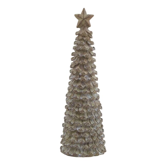 Love Lace Medium Beige Cedar Tree With Star