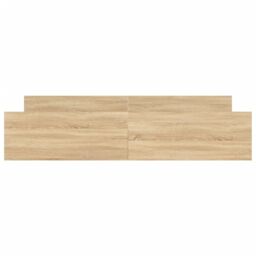 Berkfield Home Bed Frame with Headboard with Footboard Sonoma Oak 180x200 cm Super King in Brown - thumbnail 4