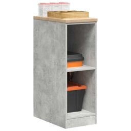 Berkfield Home Garage Storage Cabinet Concrete Grey 30x51x85 cm Solid Wood Pine - Size: 30 x 51 x 85 cm