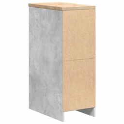 Berkfield Home Garage Storage Cabinet Concrete Grey 30x51x85 cm Solid Wood Pine - Size: 30 x 51 x 85 cm - thumbnail 7