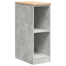 Berkfield Home Garage Storage Cabinet Concrete Grey 30x51x85 cm Solid Wood Pine - Size: 30 x 51 x 85 cm - thumbnail 2