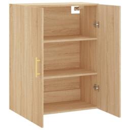 Berkfield Home Wall Mounted Cabinet Sonoma Oak 69.5x34x90 cm in Light Brown - thumbnail 6