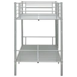 Berkfield Home Bunk Bed Grey Metal 90x200 cm - thumbnail 4