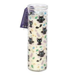 Something Different Lavender Cat Print Tube Candle in White - thumbnail 3