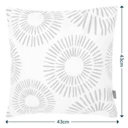 icon 2 Pack Cushion 43x43 Kyoto Fabric - Golden Sun in White - thumbnail 5