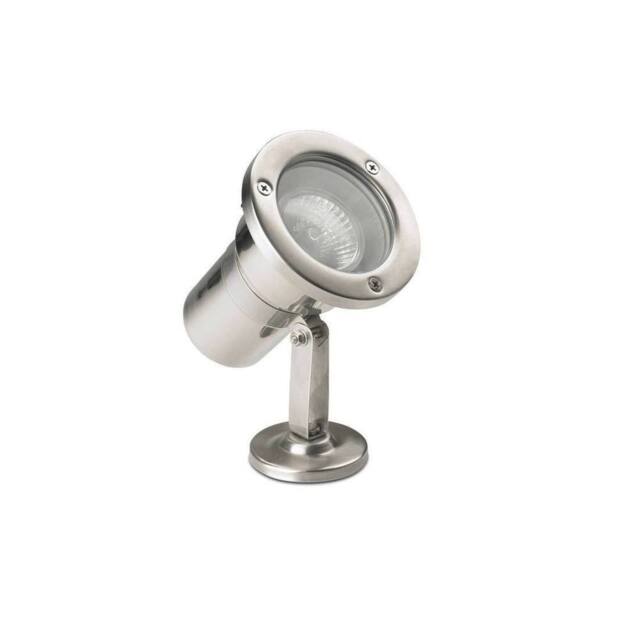Netlighting Helio 1 Light Outdoor Spotlight Stainless Steel IP67 GU10 in Grey - image 1