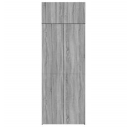 Berkfield Home Storage Cabinet Grey Sonoma 80x42.5x225 cm Engineered Wood - thumbnail 4