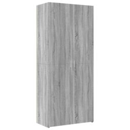 Berkfield Home Storage Cabinet Grey Sonoma 80x42.5x225 cm Engineered Wood - thumbnail 6