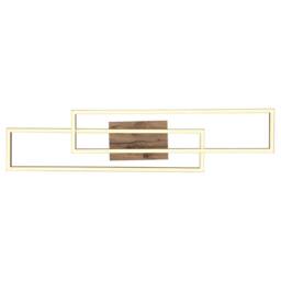 Netlighting Dakari 80x60cm Semi Flush Ceiling Light Matt Black 2x LED 3000K - Size: 80x60 cm - thumbnail 3