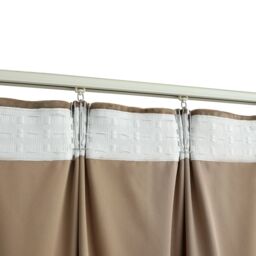 Berkfield Home Blackout Curtains 2 pcs with Hooks Velvet Beige 140x245 cm - thumbnail 4