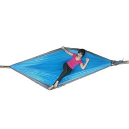 Ticket To The Moon King Size Hammock - Garden Hammock in Aqua - thumbnail 3