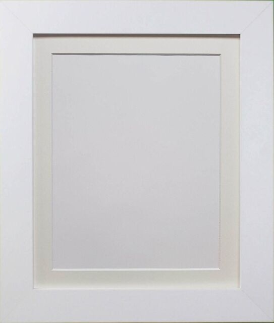 Frames & Mirrors 4U Metro White Frame with Ivory Mount for Image Size 50 x 40 CM - image 1
