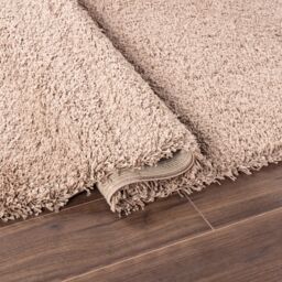 Smart Living Soft Fluffy 5cm Thick Pile Shaggy Area Rugs for Living Room, Bedroom in Medium Beige - Size: 60 cm x 110 cm - thumbnail 4