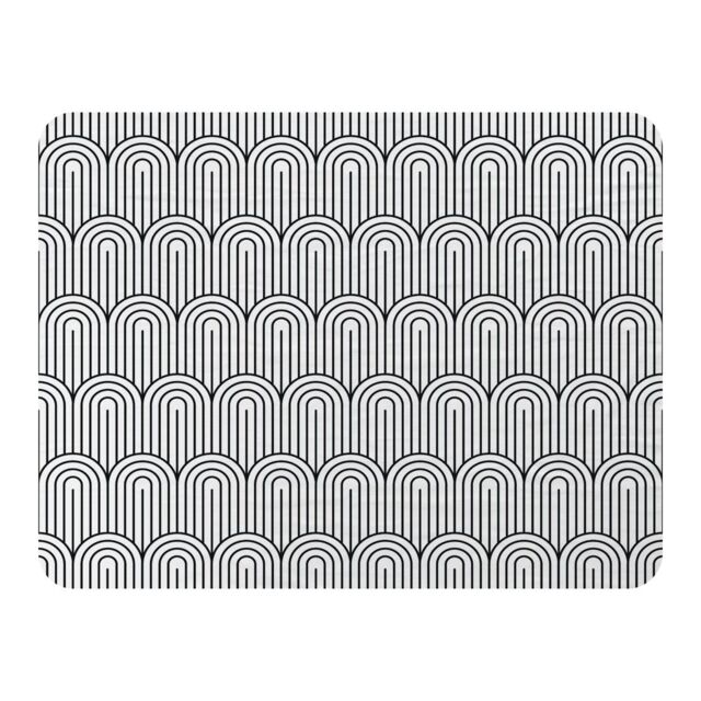 Benjamin Tate Design Geometric Curves Blanket in Natural - Size: 120 cm x 150 cm - image 1