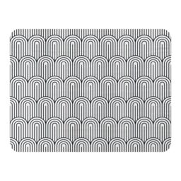 Benjamin Tate Design Geometric Curves Blanket in Natural - Size: 120 cm x 150 cm - thumbnail 1