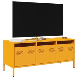 Berkfield Home TV Cabinet Mustard Yellow 101.5x39x43.5 cm Cold-rolled Steel